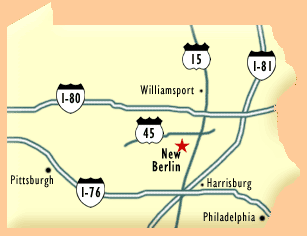 Pennsylvania Map: New Berlin